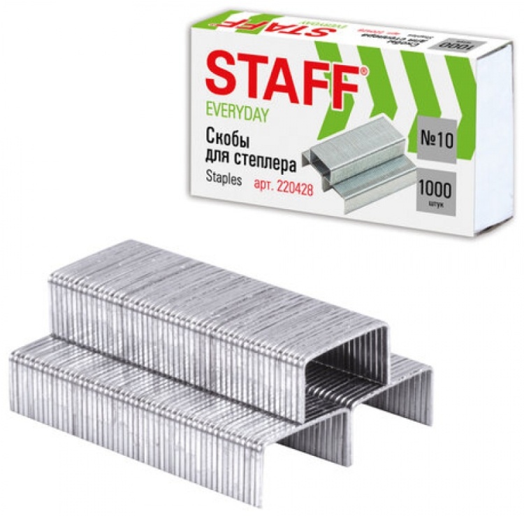 Скобы STAFF № 10 1000 шт
